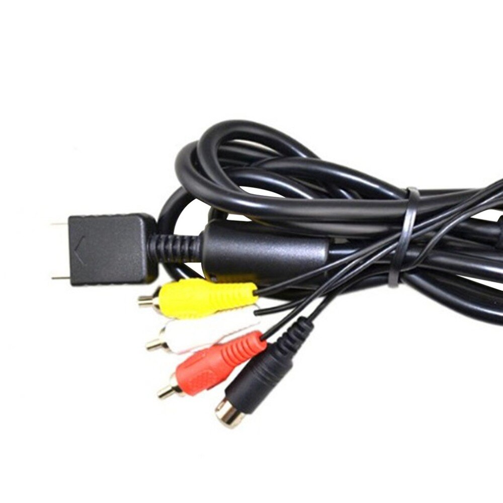 Composite S-Video RCa aV 2in1 audio video cord wire S-Video aV Cable for PS2 for PS3 for Playstation 2 3 Console