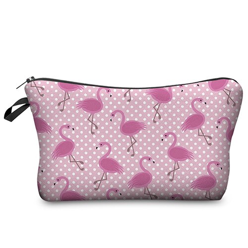 DAOXI Women Toiletry Bag 3D Animal Printing Portable Large Cosmetic Organizer for Travelling Necessaries: 66