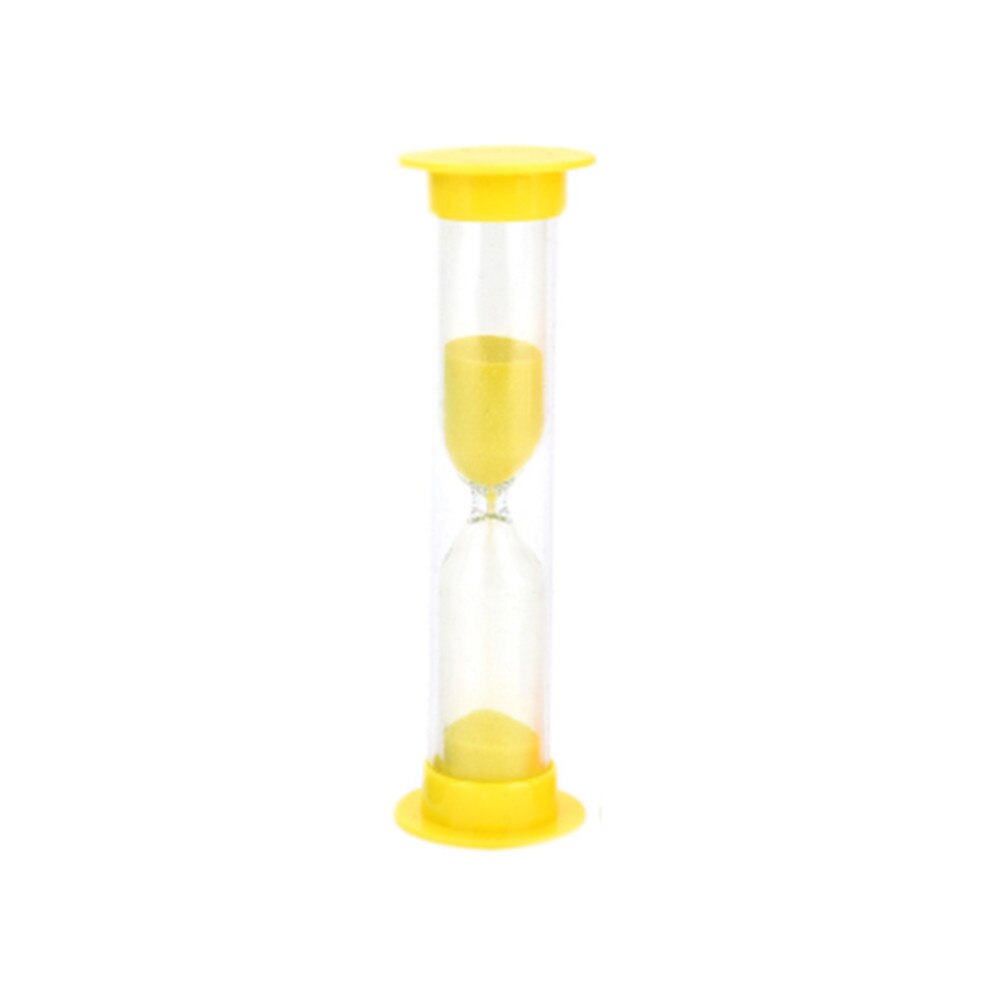 Kleurrijke Zandloper Zandloper Zand Klok Timers Keuken Koken Zand Timer 30 Seconden/1/2/3 Minuten Kinderen Desktop timer: Yellow / 3min