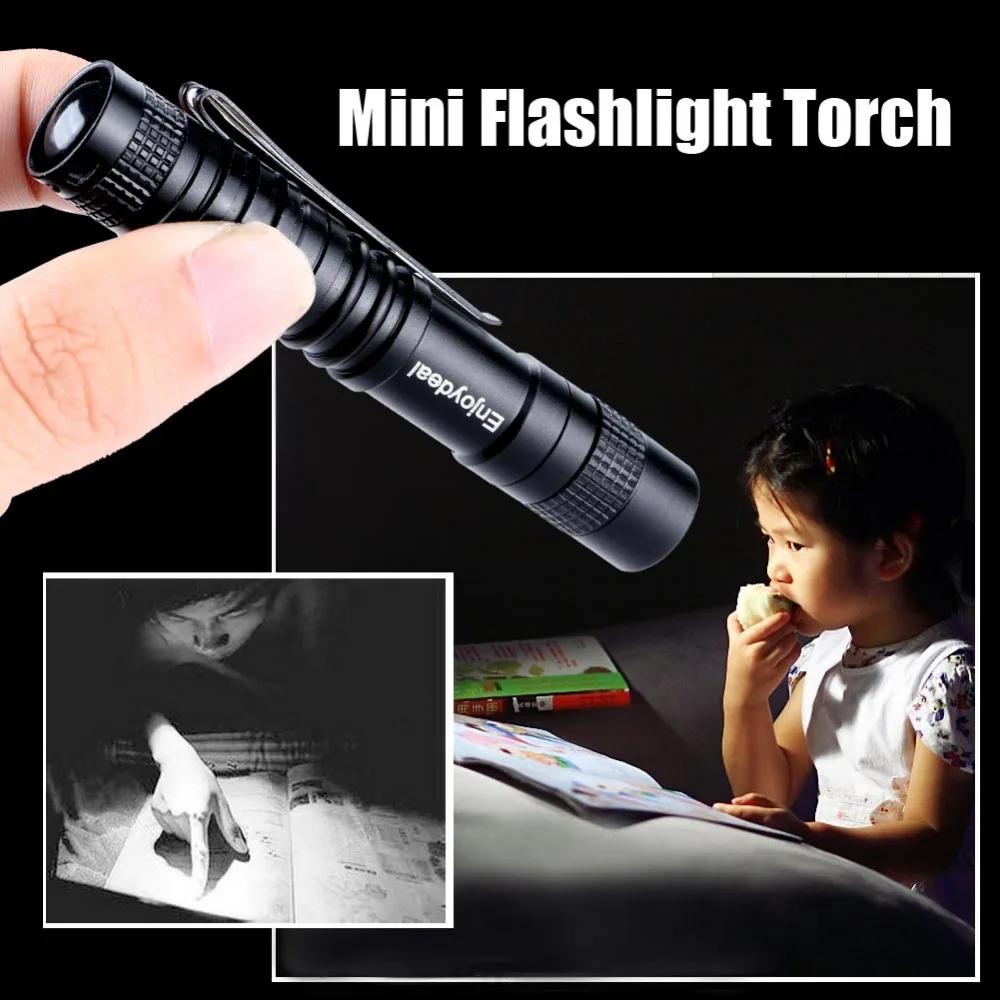 Enjoydeal R3 LED taschenlampe 1000 Lumen LED Mini Taschenlampe Taschenlampe Gürtel Clip Tasche Taschenlampe Tragbare Blitz-Taschenlampe Lampen Verwenden 1 xAAA