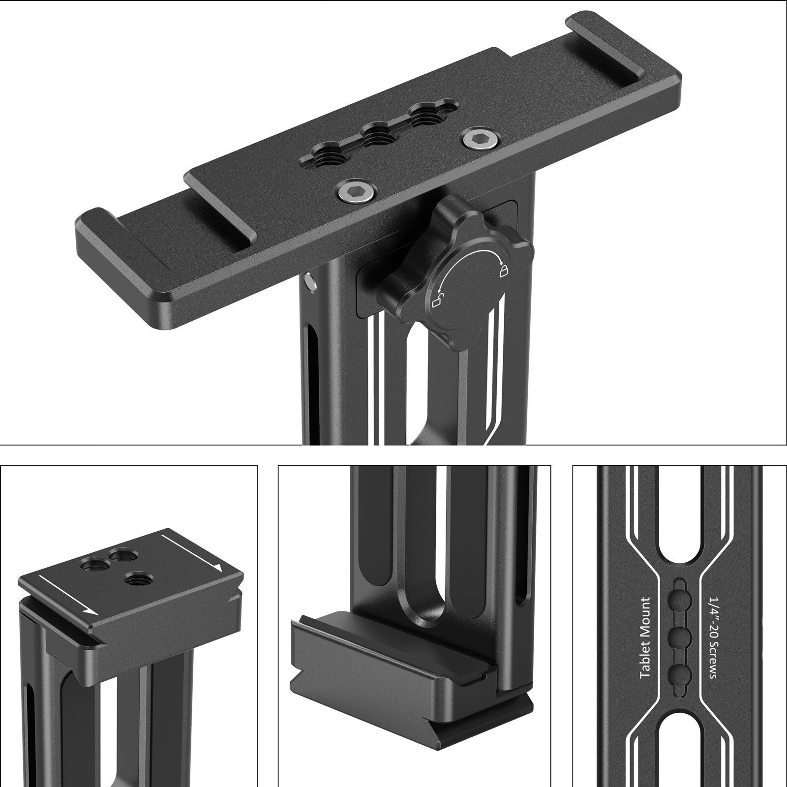 SmallRig – support pour trépied iPad, adaptateur avec plaque pour Acra Swiss Standard, pour iPad Mini Air Pro Surface Pro (7.9 &quot;à 12.9&quot;)