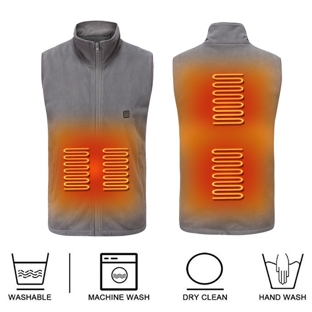 Winter Frauen Männer Weste Smart USB Zurück Elektrische Heizung Jacken Anzug Warme Unten Sleeveless Weste Jacken Männer Frauen Weste veste homme