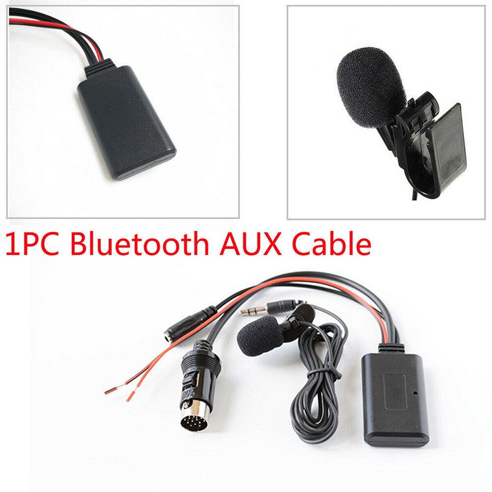 12V Voor Kenwood 13-Pin Cd Stereo Bluetooth Aux Kabel Met Microfoon Draadloze Bluetooth Muziek Auto Syling Vervangen accessoires