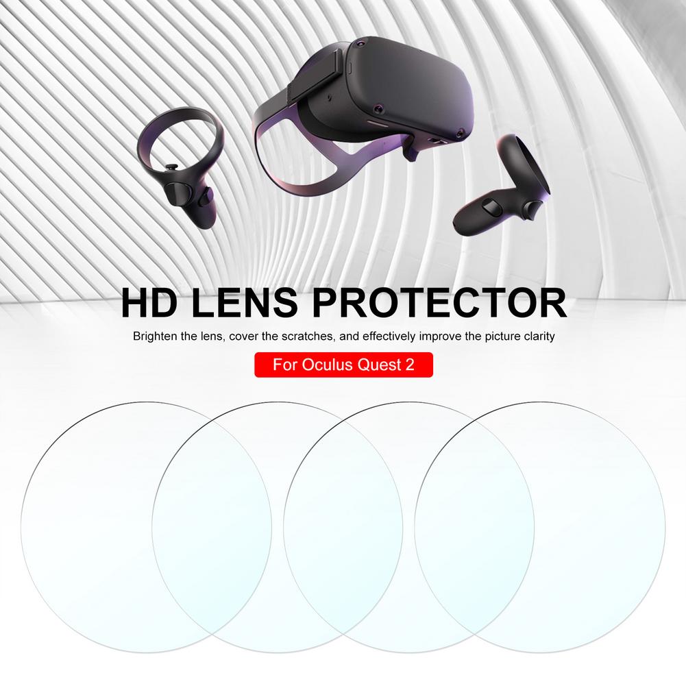 4 Stuks Soft Films Lens Protector Hd Clear Film Voor Oculus Quest 2 Vr Virtual Reality Lenzen Beschermende Voor Quest2 vr Accessoires