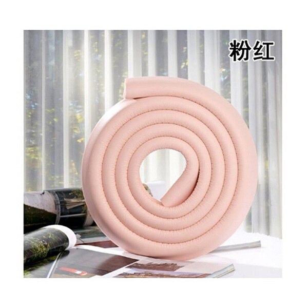 Child Baby Safety Products Glass Table Edge Furniture Guard Strip Horror Crash Bar Corner Foam Bumper Collision Protector 200cm: pink