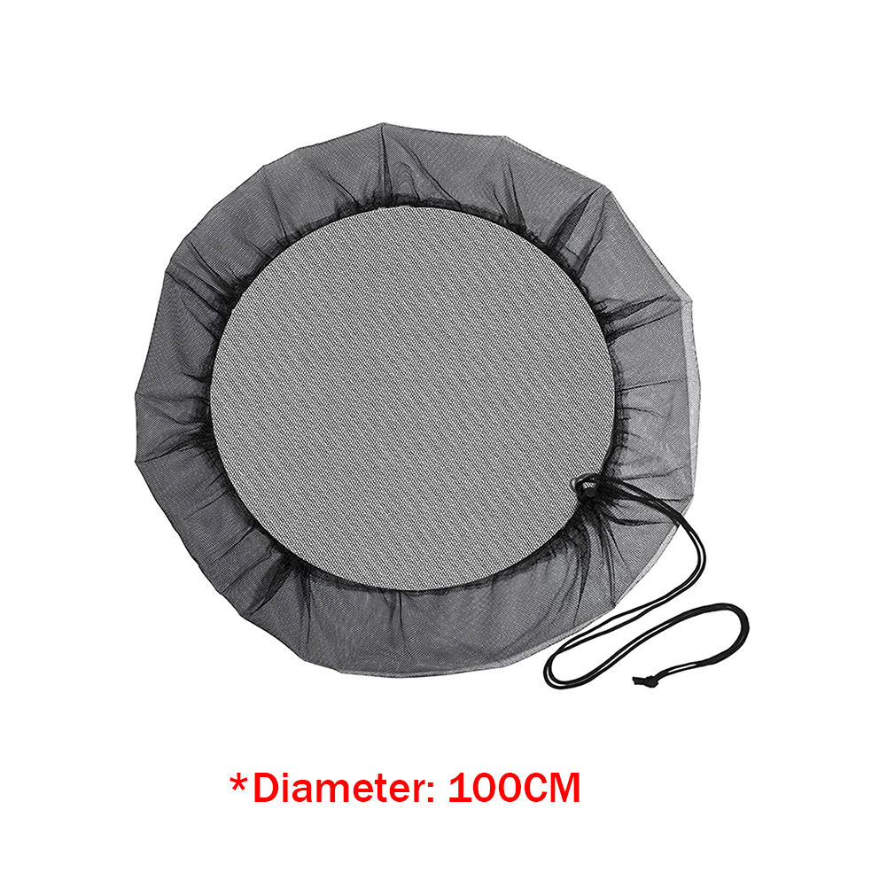 Buitenshuis Gaashoes 60-120Cm Regenvat Pe Wateropvangbak Filter Net Anti-Muggenwater Beschermingsnet: Donkergrijs