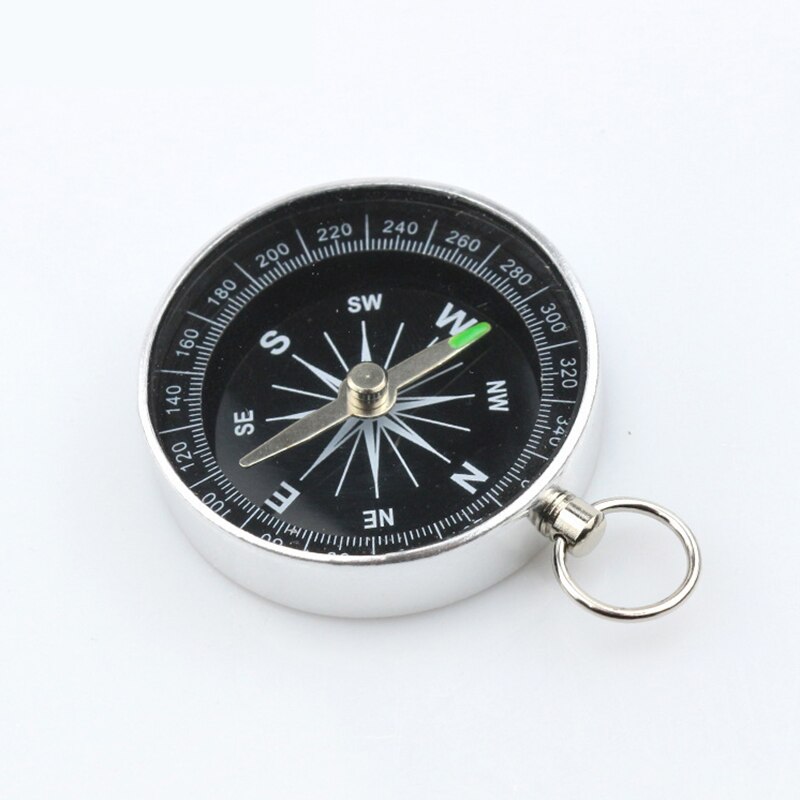 1Pcs Draagbare Aluminium Lichtgewicht Emergency Kompas Outdoor Survival Kompas Tool Navigatie Wilde Zwarte Kompas