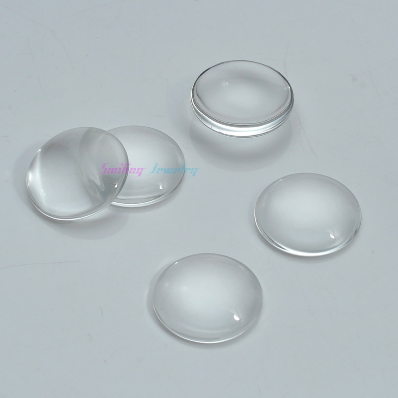 100 stücke 10mm 12mm 14mm 16mm Runde Klar Vergrößerungs Runde Doom Glas Cabochon Für Schmuck Machen DIY Foto Anhänger