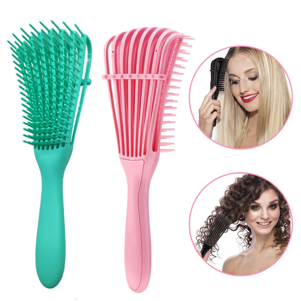 Démêler brosse à cheveux cuir chevelu Massage peigne à cheveux femmes démêlant brosse à cheveux pour bouclés soins des cheveux Salon maison coiffure peigne de coiffure