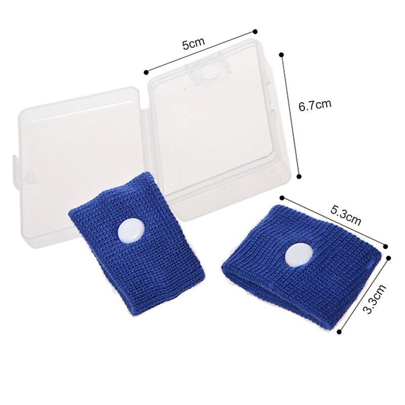 1 Pair Anti Nausea Wrist Support Sports Safety Wristbands Carsickness Seasick Anti Motion Sickness Wrist Bands Travel Reusable