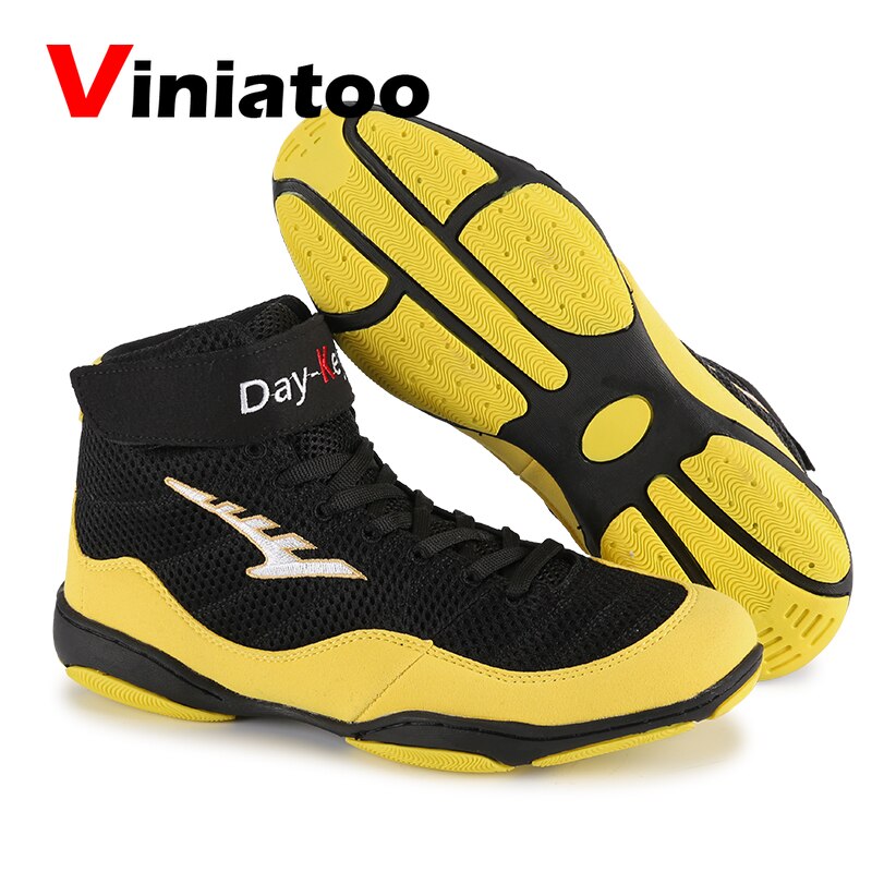 Zapatos de lucha para hombre, zapatillas de boxeo antideslizantes de , ligeras, de lucha libre, novedad