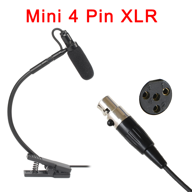 Mini-Saxophon, 3-polig, 4-polig, Mikrofon, XLR, 3,5-mm-Stecker, Musikinstrument, Mikrofon, omnidirektionaler Typ, Saxophon-Mikrofon, Kunststoffbox Ich bin-20: Schwarz
