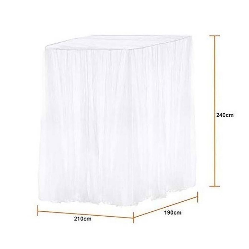 Bedside Mosquito Net Canopy Mosquito Net 2 Bed Mosquito Repellent Tent Insect Reject 4 Corners Marriage -White