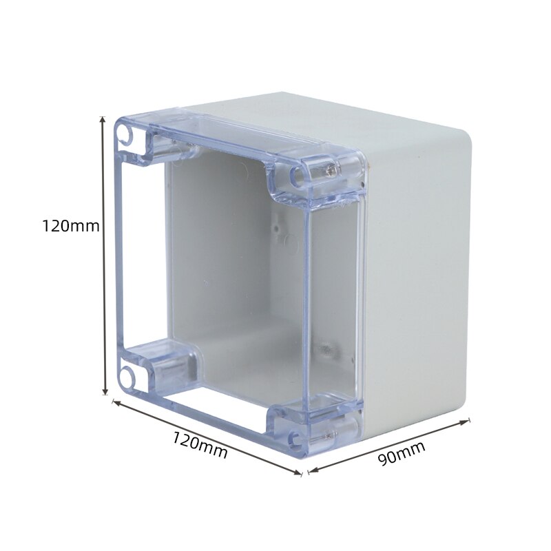 Electrical junction box DIY outdoor electric box project box ABS waterproof plastic shell monitoring power box plastic case: 120x120x90