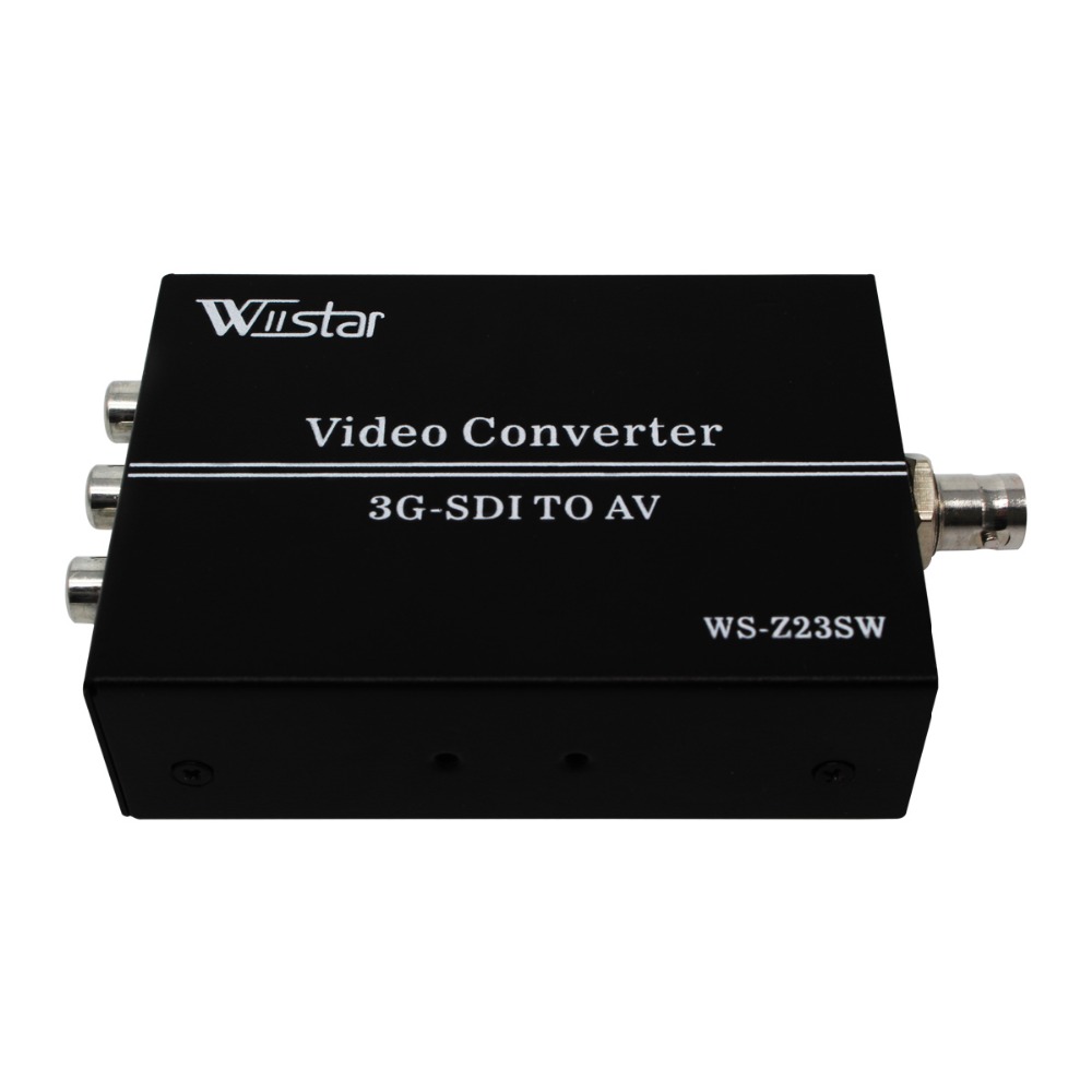 Wiistar 3g HD SDI naar AV Converter BNC naar RCA Adapter Audio Scaler tot 1080 p Ondersteuning LPCM 2.0 voor TV