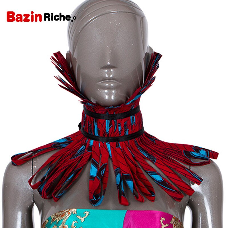 African Print Necklace Ankara Print Necklace African Ethnic Handmade jewellery African fabric jewellery for Women SP014: 5