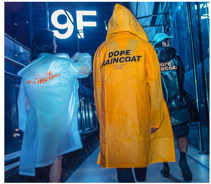 Imperméable transparent à la avec ceinture imperméable Long pour veste imperméable coupe-vent Poncho de pluie en plein air capa de lluvia