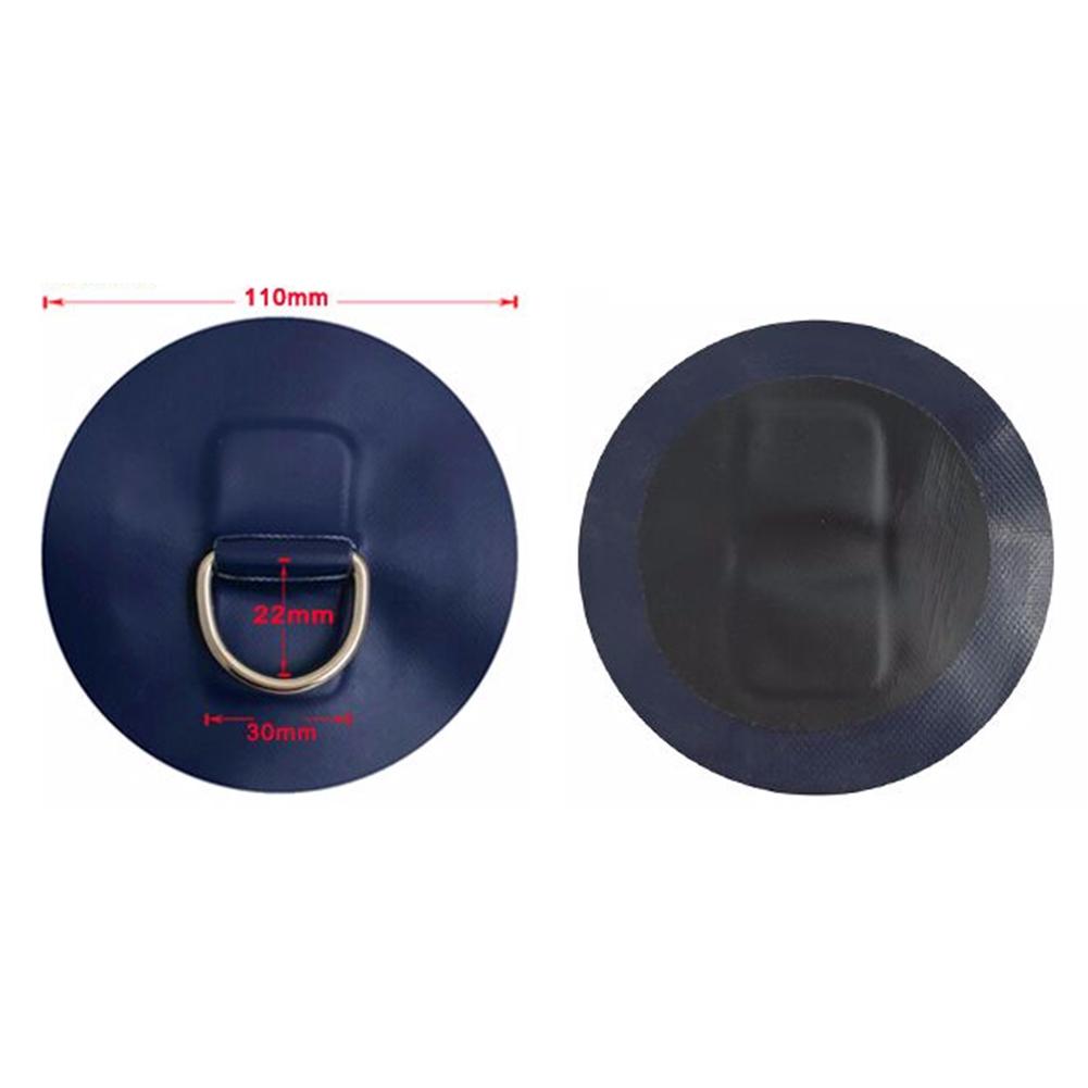 11Cm Rvs D Ring Pad/Patch Voor Pvc Opblaasbare Boot Vlot Rubberboot Kano Surfplank Sup Kajak Tie down Montage Accessoires