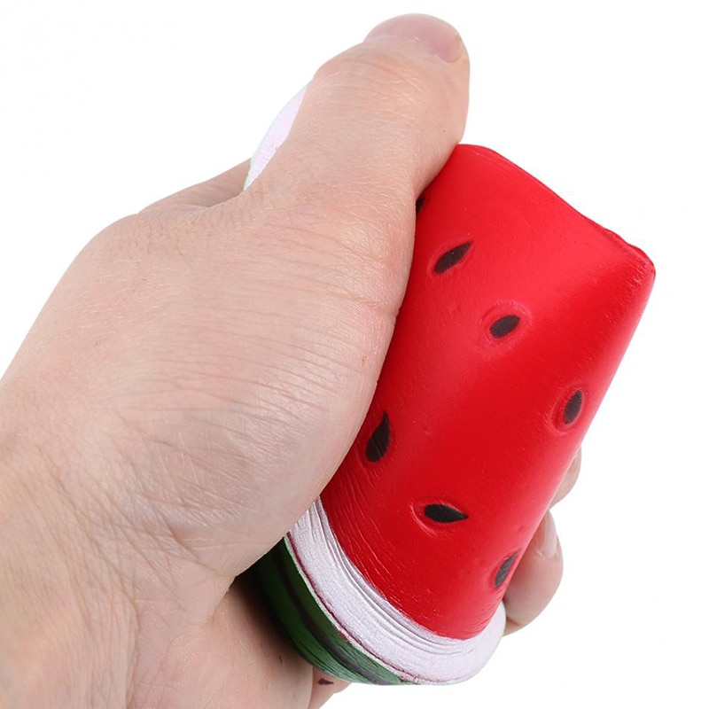 Jumbo Kawaii Big Watermelon Squishy Simulated Fruit Slow Rising Bread Scented Squeeze Toy Stress Relief for Kid Xmas