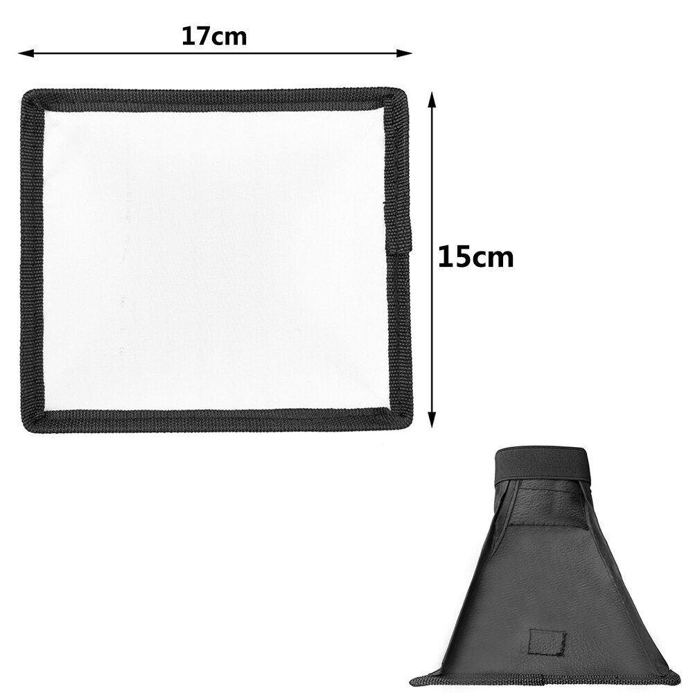 Universal Flash Diffuser Licht Softbox Inklapbare Speedlite Translucent Soft Box met Draagtas Voor DSLR Camera Flitsers