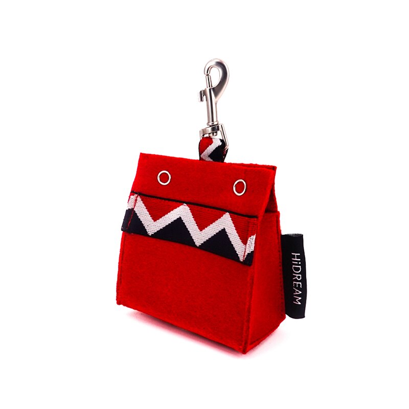 Hidream-Bolsa para popó portátil para mascotas, Bolsa para popó principal de Protección Ambiental para caminar al aire libre, gatos y perros: Passion Red