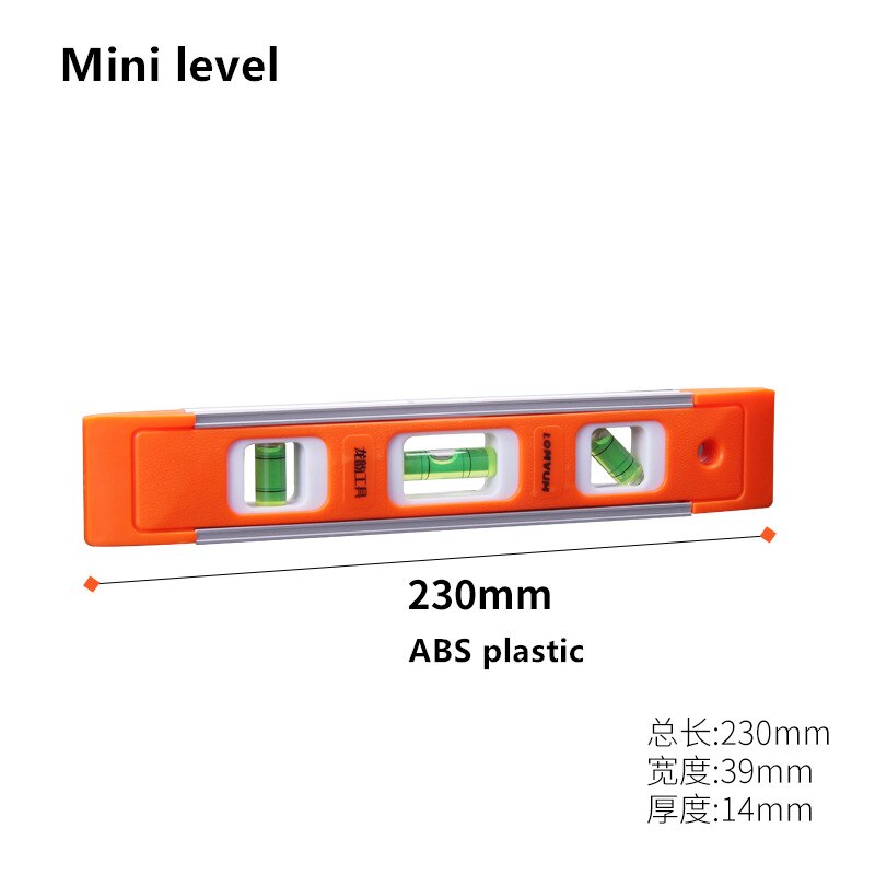 LOMVUM Woodworking High Precision Flat Water Magnetic Level Miniature Industrial Leveling Scale By Ruler