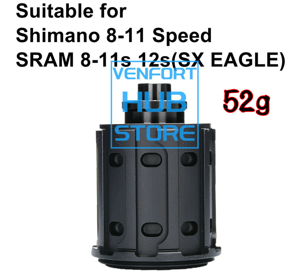 VENFORT GOLDIX HUB Ratchet Freehub Body For MTB BIKE SRAM XD Micro Spline HG 9/10/11/12S QR/THRU/BOOST: Burgundy