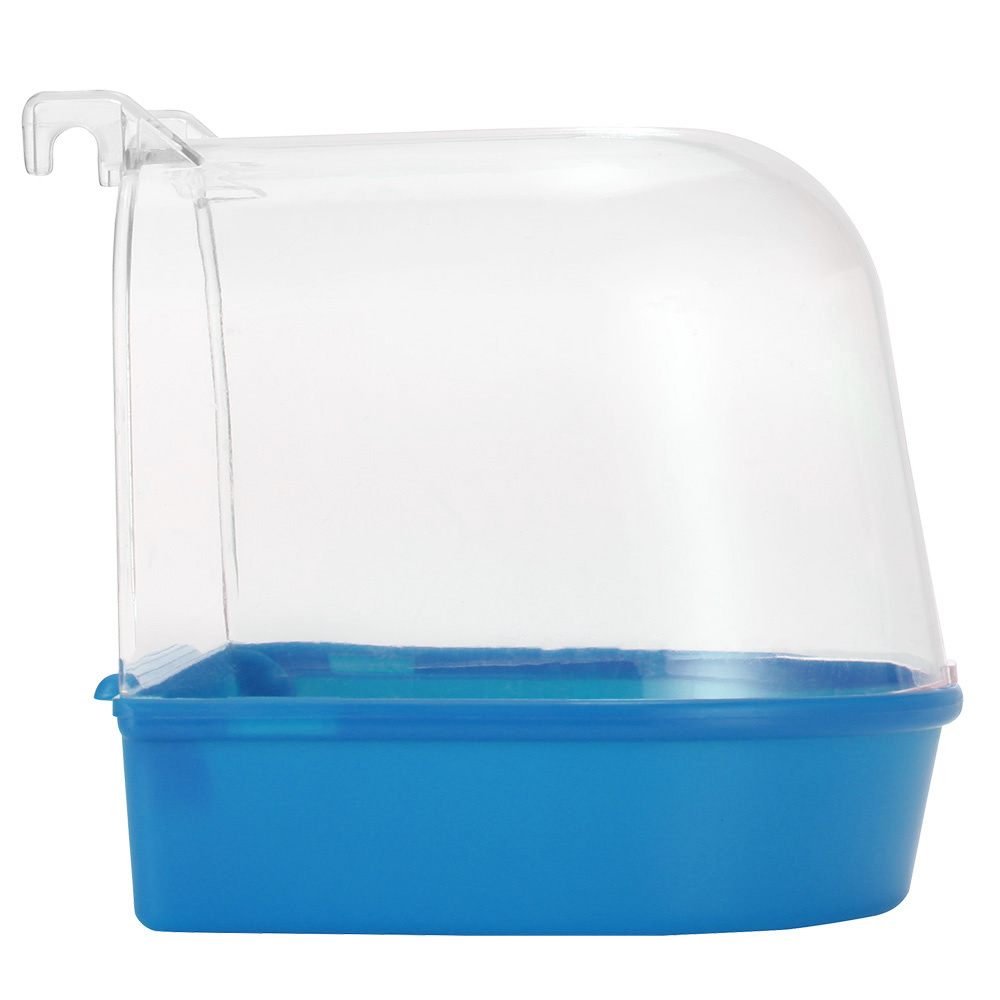 Bañera de plástico para Baño de aves de loros, suministros de baño para loros, bañera de Baño de aves, jaula para mascotas, contenedor de pie para ducha de Baño de aves, espacio de lavado