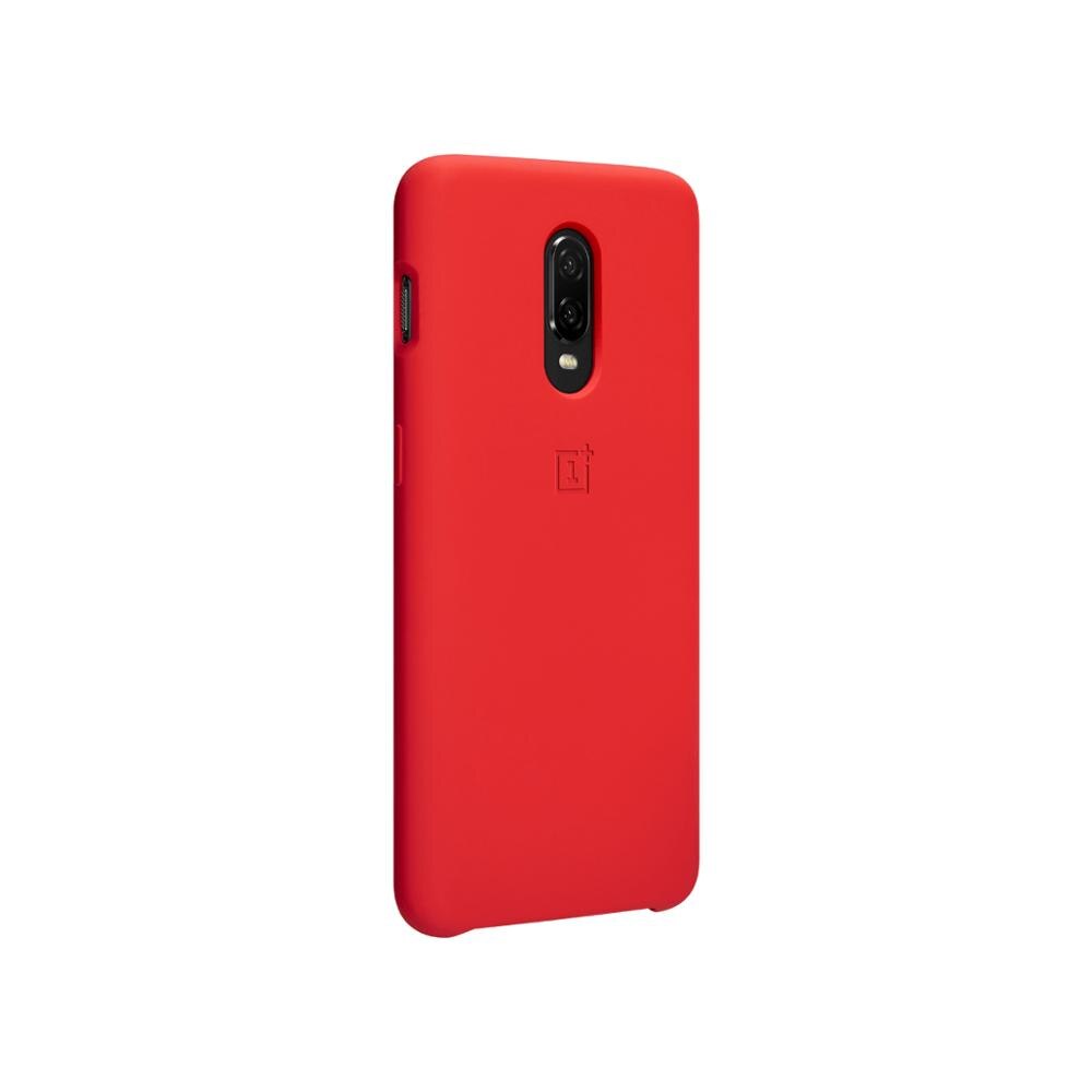 Oneplus 7 Pro funda Original 100% de Oneplus funda protectora oficial de Nylon parachoques arenisca funda one plus 7 Oneplus 7T: Oneplus 7 / Silicon Red