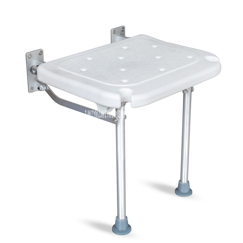 YC5301, Banco de asiento plegable sin barrera para ducha, taburete de baño de aleación de aluminio, taburete de pared, silla para la pared del baño con ranura para ducha