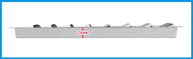 Bset matel 8 spor rustfritt stål 304 båt marine luftgitter ventilasjonsgitter ventilasjon lamellventilator grilldeksel