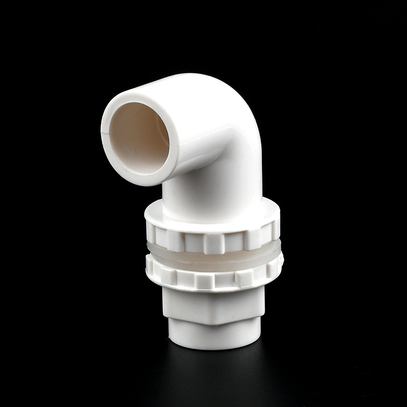 1PC White PVC Aquarium Drain Joints 90° Elbow Drainage Connectors Garden Irrigation Fish Tank Overflow Water Supply Tube Parts: Silver / 1''
