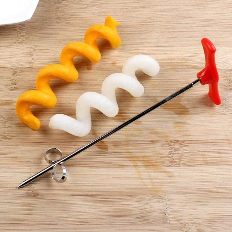 Rouleau de coupe-frites en spirale pour pommes de terre, fabrication de frites, râpe à torsion, Gadget de cuisine, outils de cuisine, coupe-fruits et légumes