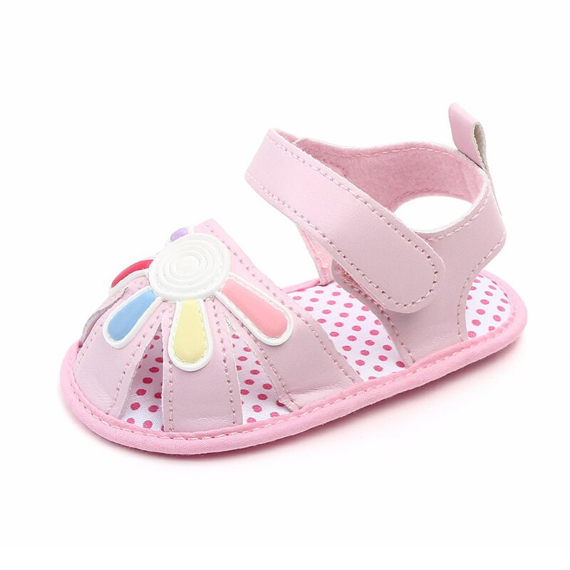 Amo Papà e Mamma bambino Bello Della Ragazza Sandali di Cuoio dell'unità di elaborazione Delle Ragazze Del bambino Sandali Morbida Suola Antiscivolo bambino bambino di proprietà Della Ragazza Scarpe: rosa / 13