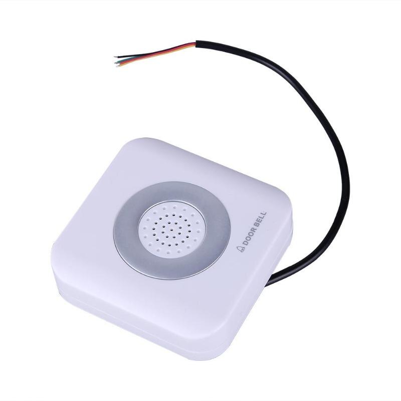 Timbre con cable de 12V , sistema de Control de acceso de 4 hilos, puerta exterior de Hotel para el hogar, herrajes para puerta con timbre, mejora del hogar