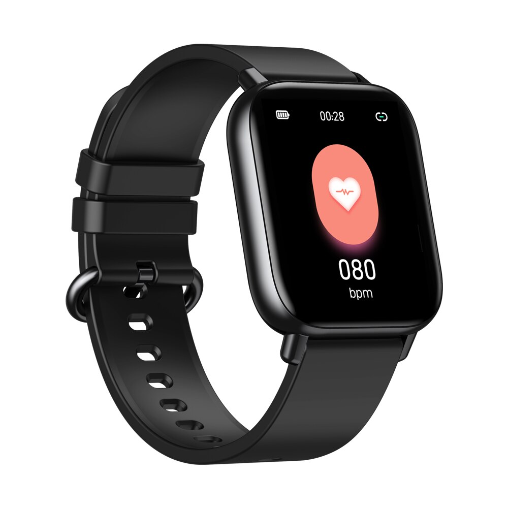 Zeblaze GTS Pro Smartwatch Women Men 1.65" TFT Fitness Tracker Heart Rate Blood Pressure Monitor Sports Smart Watch: Black