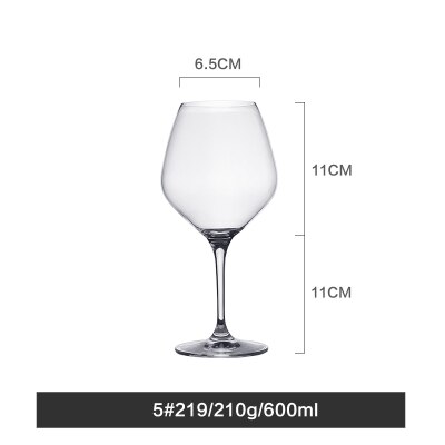 Transparent lead-free crystal glass wine glasses large wine glasses wine glasses champagne glasses goblet: E