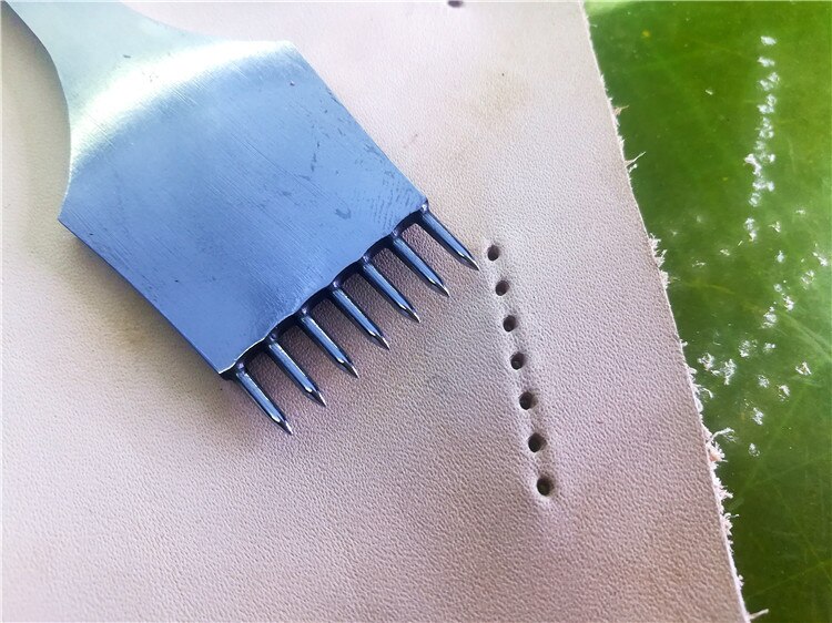 Leather Craft Tools round Hole pricking iron Stitching Punch chisel Tool