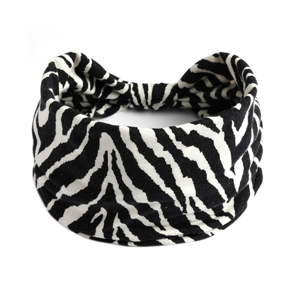 Bedrukte dames haarbanden zomer meisjes hoofdbanden elastische bandana's hoofddeksels voor sport tulband elastische haarband haaraccessoires: 12