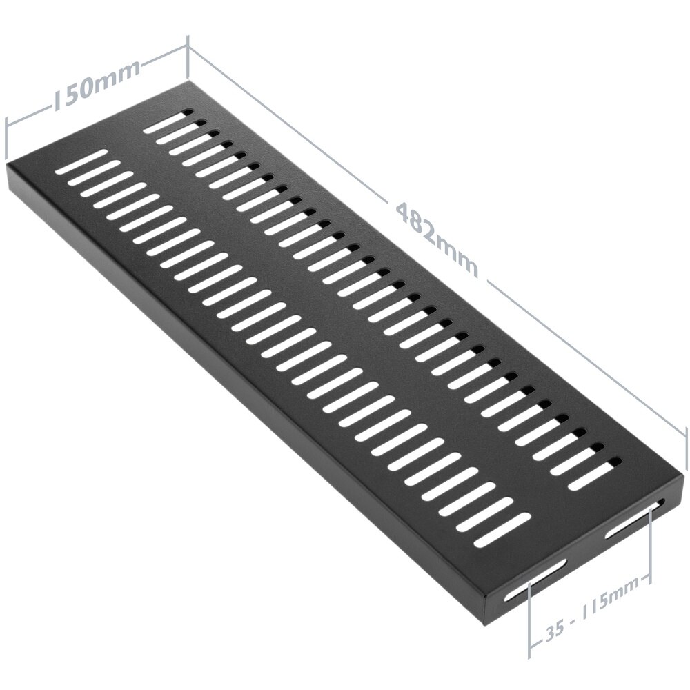 RackMatic-19 &quot;rack tray with side fixing with bottom 150 mm