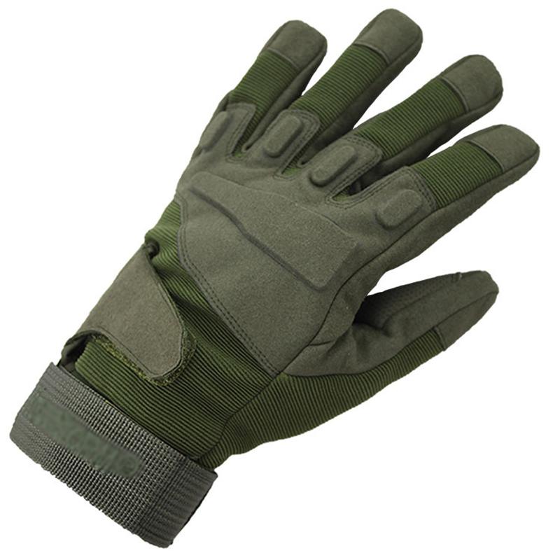 Unisexe doigt complet gants coupe-vent épaississement confortable extérieur gants cyclisme moto randonnée Camping: Green / XL