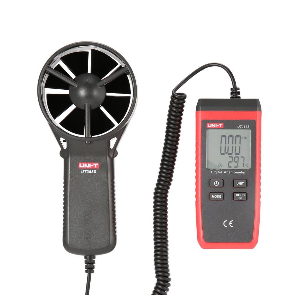 UNI-T UT363S Split Digital Anemometer High Precision Anemometer Wind Speed Meter Air Volume Ambient Temperature Tester