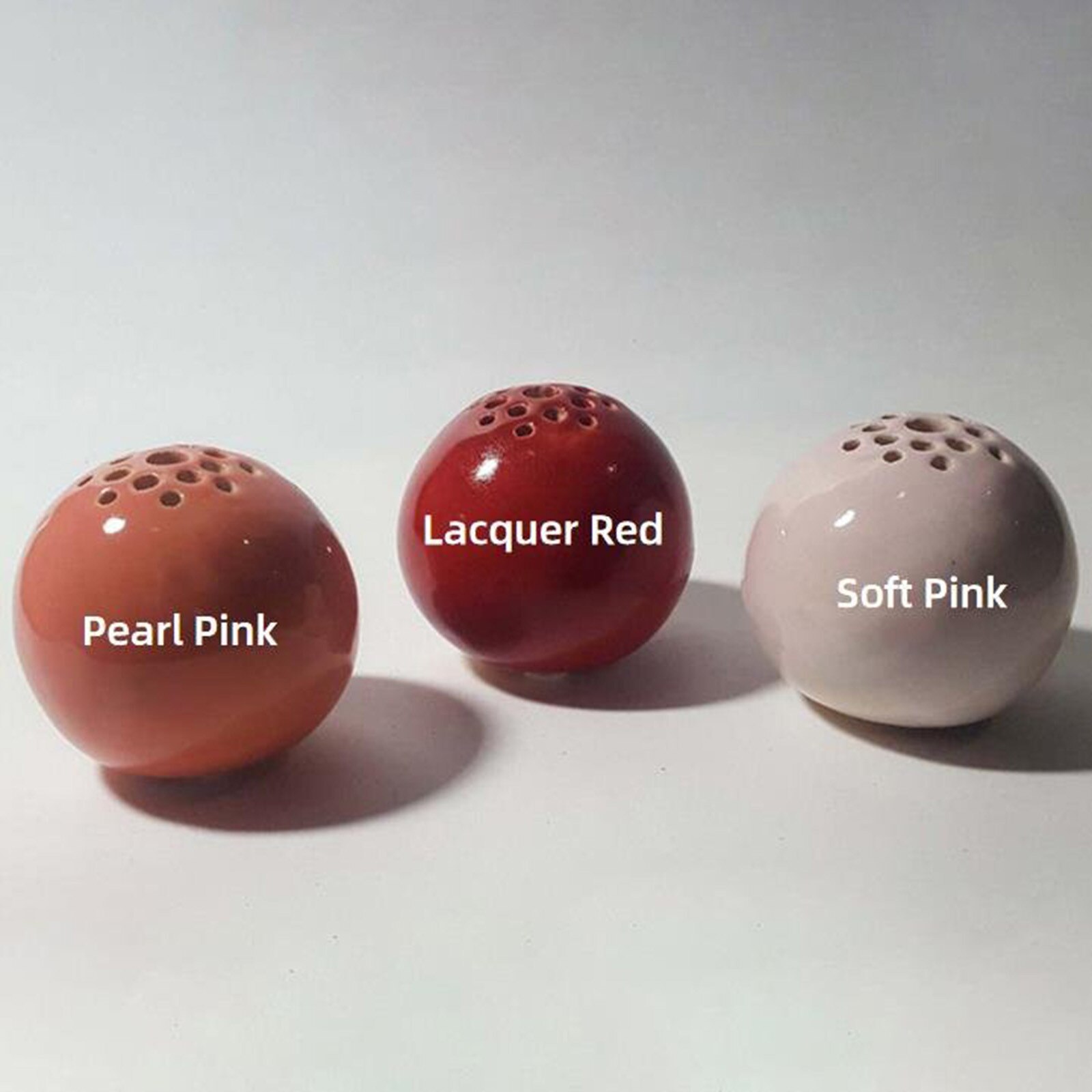 Ceramic Handmade Vase Flower Stone Table Decor Round Flower Vase with Holes Table Ornaments For Living Room