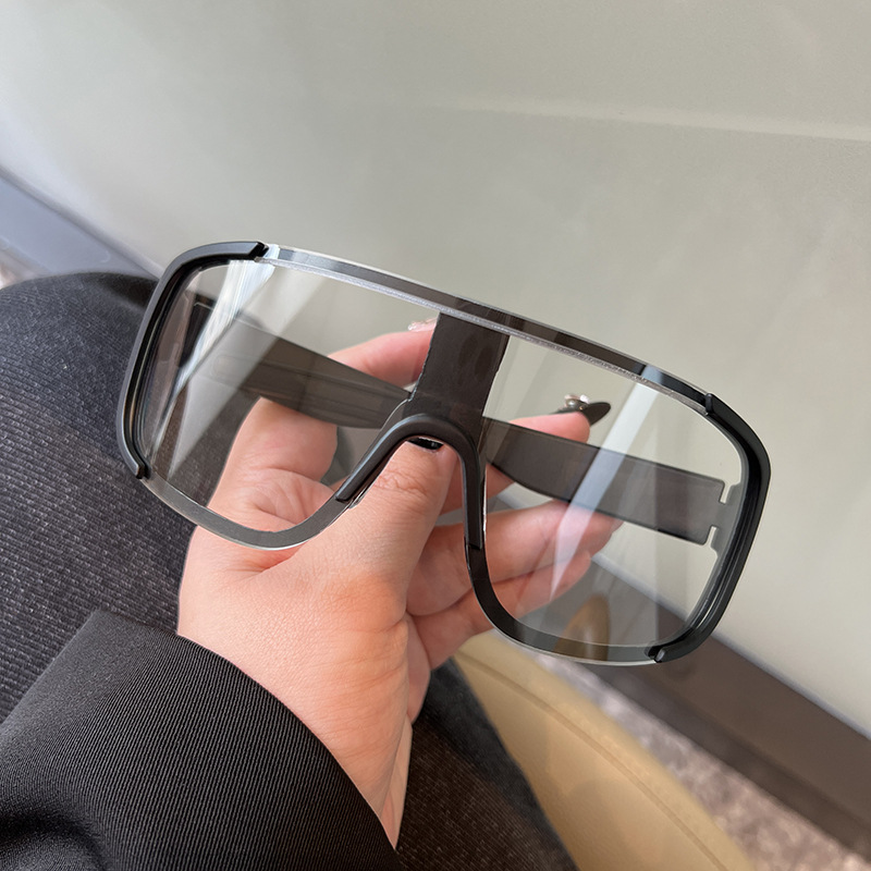 Nuevas gafas de sol de ciclismo estilo Y2K, gafas a prueba de viento para hombres y mujeres, lentes reflectantes Retro, gafas deportivas para montar en carretera: YELLOW