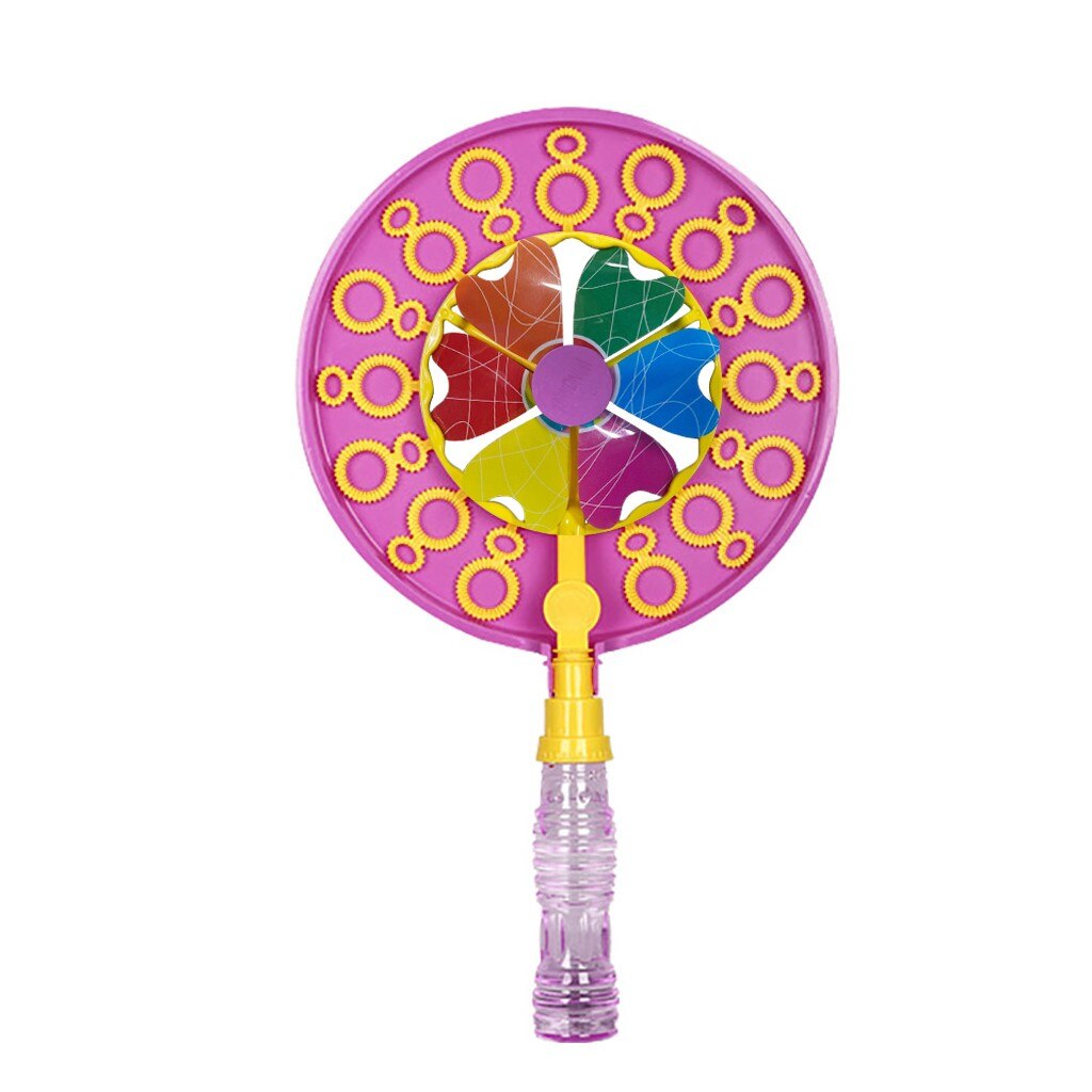 Water Blazen Speelgoed Bubble Windmolen Bubble Blower Stok Bubble Blower Outdoor Kids Outdoor Pretpark Speelgoed Met 70Ml Vloeibare: Pink 