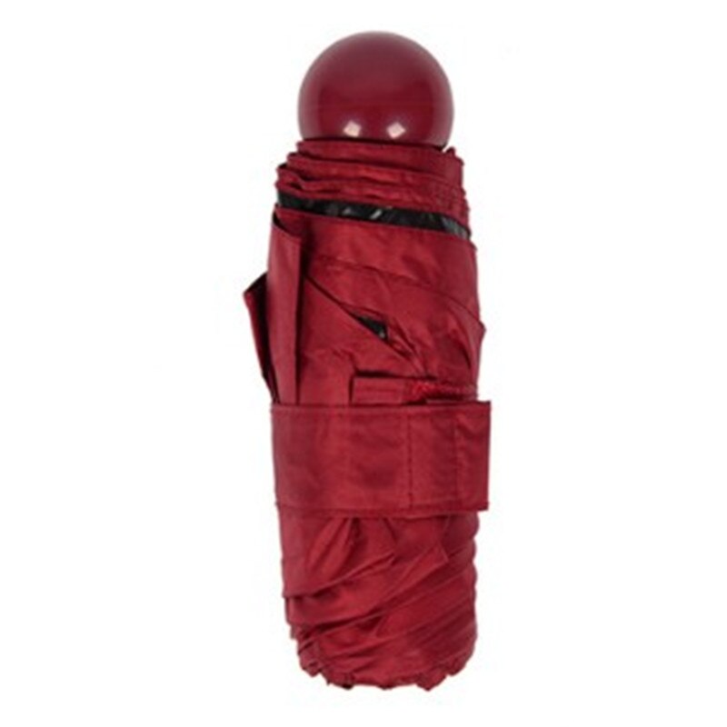 Mini Capsule Umbrella Small Folding Umbrella Women UV Rain Windproof Folding Pocket Portable Travel Umbrella