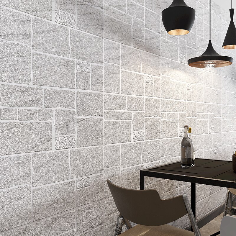 70*70cm 3d adesivo de parede imitação tijolo decoração do quarto à prova dwaterproof água auto-adesivo papel de parede para sala de estar tv pano de fundo decoração