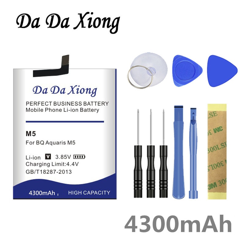 Da Da Xiong 4300 Mah 3120 M5 Batterij Voor Bq Aquaris M5 Batterij