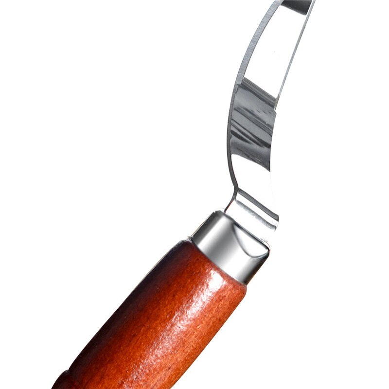 Stainless Steel Multifunctional Coconut Shell Opener Sharp Blade Coconut Meat Remover Coconut Cutter Set For Kitchen Beech