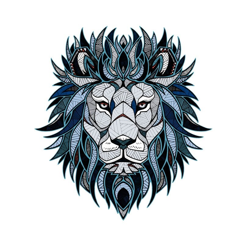 11*12 Cm Cool Lion Autoruit Muur Decoratie Vinyl Stickers Motorfiets Accessoires: Default Title